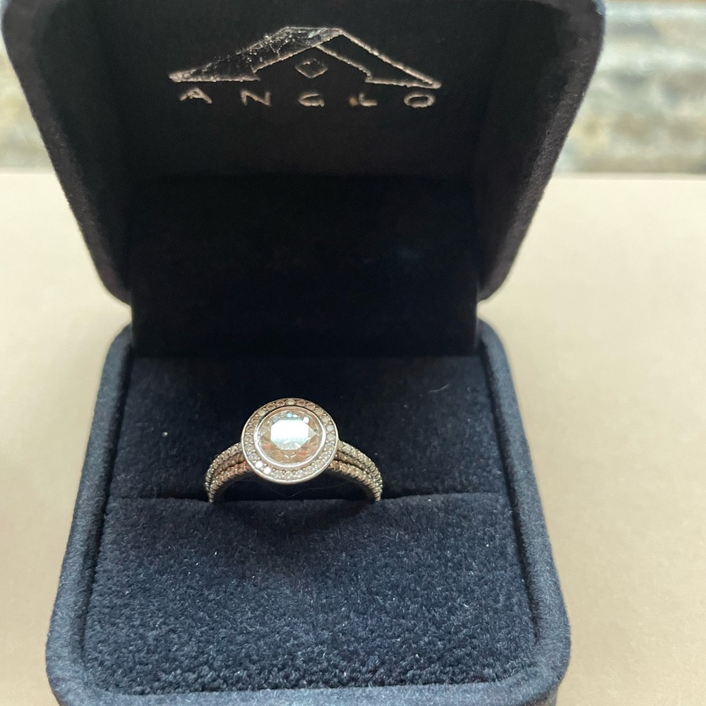 GIA CERTIFIED Stunning 14k White Gold Wedding Set